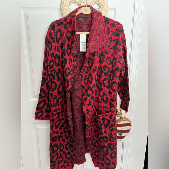 Joseph A Sweaters - Joseph A. Duster size large new with tags (modern leopard)